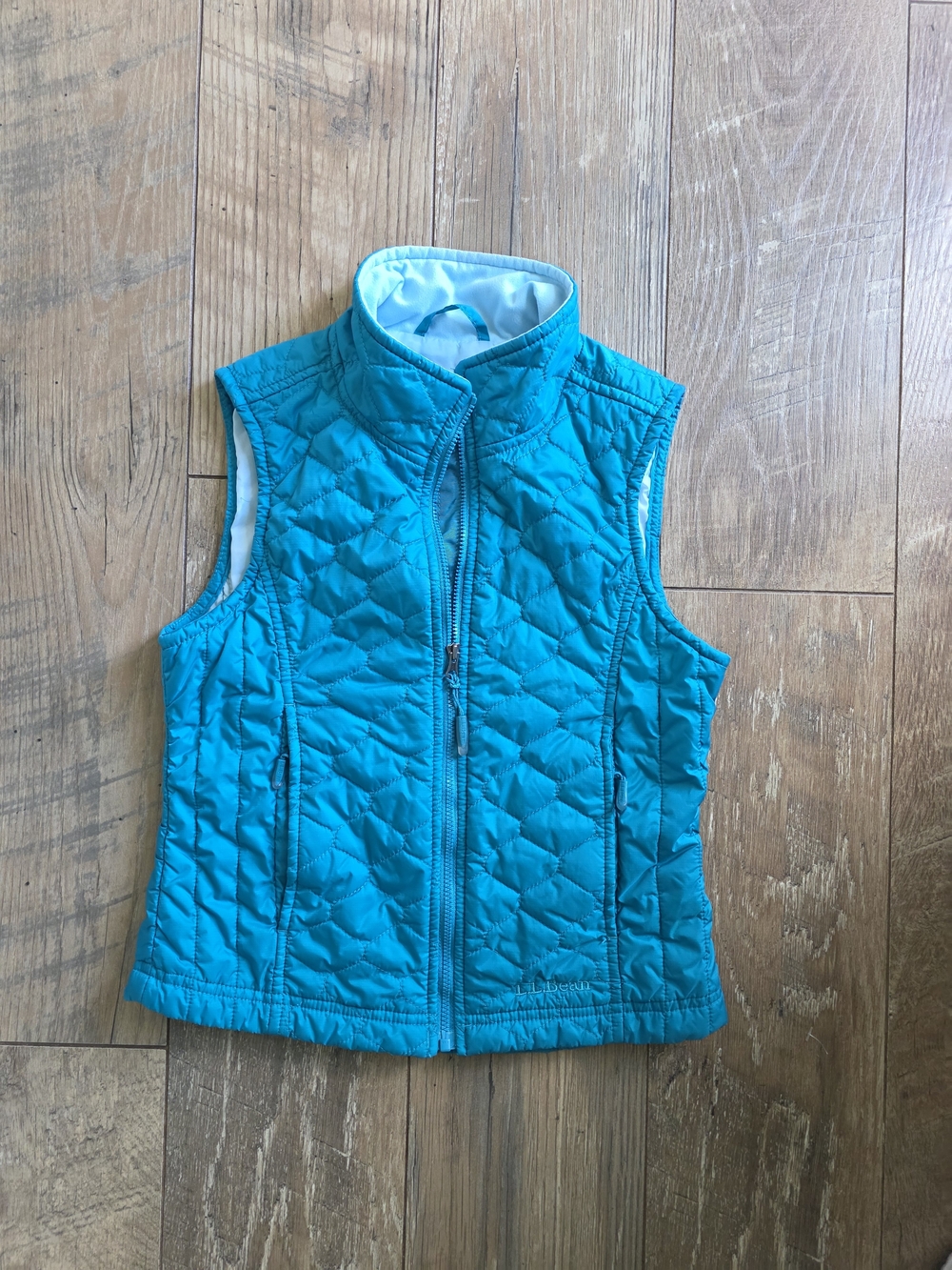 L.L. Bean Kids Quilted Teal Sleeveless Vest